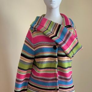 Very fun and bright Villager cardigan.